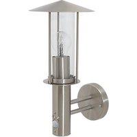 LAP Chignik Outdoor Wall Light With PIR Sensor Stainless Steel (4566X)
