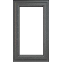 Crystal Left-Hand Opening Clear Triple-Glazed Casement Anthracite on White uPVC Window 610mm x 965mm (456JN)