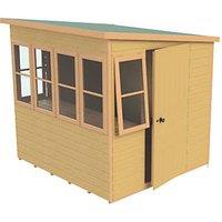 Shire 6' 6" x 6' (Nominal) Pent Shiplap T&G Timber Shed (456TJ)