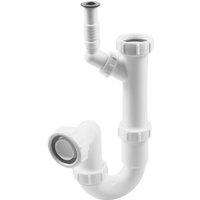 Flomasta Telescopic P Trap White 40mm (457JN)