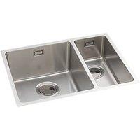 Abode Matrix 1.5 Bowl Stainless Steel Undermount & Inset Kitchen Sink LH 580mm x 440mm (457RK)