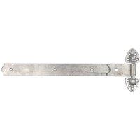 GateMate Matt Silver Straight Heavy Reversible Hinges 180mm x 24" x 600mm 2 Pack (457YV)