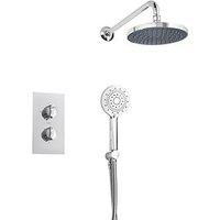 Triton Rear-Fed Concealed Chrome Thermostatic Dual Control Mixer (458JF)