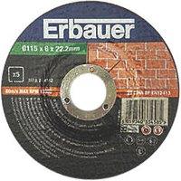 Erbauer Metal Grinding Discs 115mm (4 1/2") x 22.2mm 5 Pack (458PH)