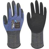 Wonder Grip WG-1875 Dexcut Cut-Resistant Gloves Blue 2X Large (458VJ)