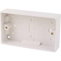 Essentials 2-Gang Surface Pattress Back Boxes 32mm 5 Pack (4594D)