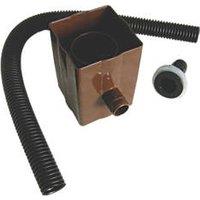 FloPlast Square Rainwater Diverter Brown (45998)