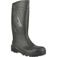 Dunlop Purofort+ Size 10 Green Steel Toe Cap Safety Wellies (459XG)
