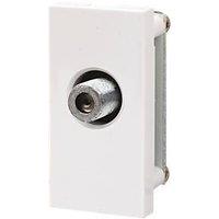 LAP Modular F-Type Satellite Socket White (46007)