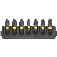 DeWalt Flextorq 6.35mm Hex Shank Mixed Screwdriver Bits 7 Pieces (460HA)