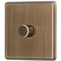 Arlec 1-Gang 2-Way LED Dimmer Switch Antique Brass (460RU)