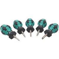 Wera Set 1 Mixed Stubby Screwdriver Set 5 Pieces (460TX)