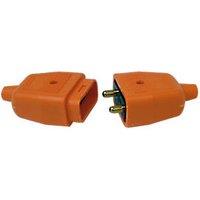 Masterplug NC102O 10A 2-Pin Connector Orange (46232)