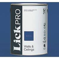 LickPro Max+ 5Ltr Blue 111 Matt Emulsion Paint (462JY)