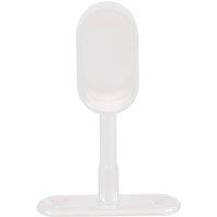 Essentials Oval Rail End Brackets White 30mm 2 Pack (462TA)