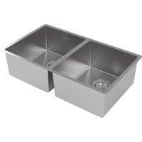 Carysil SR1024 2 Bowl Stainless Steel Kitchen Sink 750mm x 440mm (463RE)