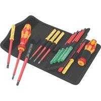Wera Kraftform Kompakt 17 Universal 1 Tool Finder VDE Interchangeable Insulated Screwdriver Set 17 Pieces (463VM)