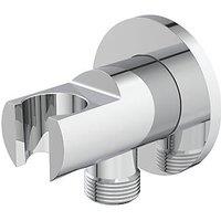Ideal Standard Idealrain Round Handset Elbow Bracket Chrome 58mm (464RK)