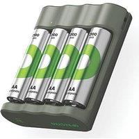 GP Batteries Recyko AA USB Battery Charger with 4 x AA Batteries (464RM)