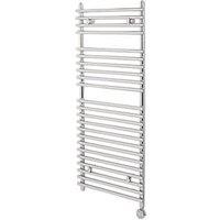 Towelrads 1200mm x 500mm 2047BTU Chrome Flat Electric Towel Radiator (464RY)