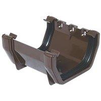 FloPlast uPVC Square Union Bracket Brown 114mm (46541)