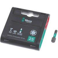 Wera Impaktor 867/1 1/4" 25mm Hex Shank TX25 TriTorsion Diamond Coated Bits 15 Pack (465FP)