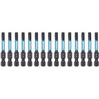 Erbauer 1/4" 50mm Hex Shank TX25 Screwdriver Bits 15 Pack (465JL)