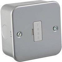 Knightsbridge 13A Unswitched Metal Clad Fused Spur with White Inserts (465VF)