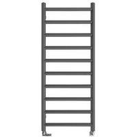 Terma 1200mm x 500mm 1365BTU Dark Grey Flat Designer Towel Radiator (466HR)