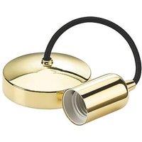 Knightsbridge Contemporary Pendant Polished Brass (466TY)