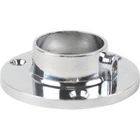 Essentials Rail End Sockets Polished Chrome 25mm 20 Pack (466VE)