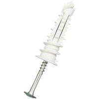 Easyfix Self-Drilling Expansion Plugs with Pan Head Screws Nylon 43mm 50 Pack (4675T)