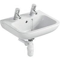 Armitage Shanks Portman 21 Hand Rinse Washbasin with Overflow 2 Tap Holes 500mm (467JY)