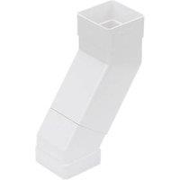 FloPlast Square 25-65mm Adjustable Offset Bend White 65mm (46810)