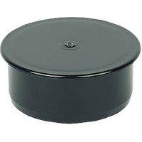 FloPlast Push-Fit Socket Plug Black 110mm (46863)