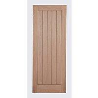 Unfinished Oak Wooden Cottage Internal Door 1981mm x 457mm (468FA)