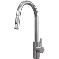 ETAL Cato Pull-Out Kitchen Mixer Tap Brushed Steel (468FK)