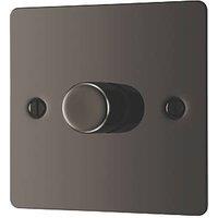 LAP 1-Gang 2-Way LED Dimmer Switch Black Nickel with Colour-Matched Inserts (468PN)
