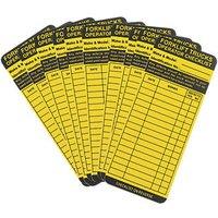 Essentials Forklift Safety Tag Inserts 10 Pack (468PX)