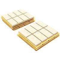 Essentials Beige Rectangular Self-Adhesive Felt Pads 20mm x 40mm 80 Pack (468XG)