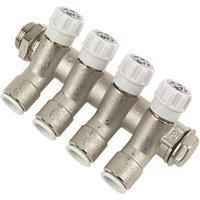 JG Speedfit 4 Port Modular Manifold Silver (46917)