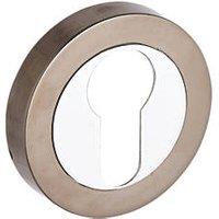 Smith & Locke Euro Escutcheon (Single) Chrome / Black Nickel 50mm (469HY)