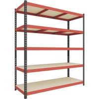 RB Boss Fastlok UDL/PC 5-Tier Metal Garage Shelving Unit 1600mm x 600mm x 1800mm (469TW)