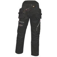Regatta Execute Holster Work Trousers Black 30" W 31" L (469XH)