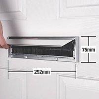 Stormguard Brush Letter Plate Chrome 292mm x 75mm (4704V)