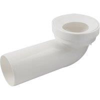 Flomasta Rigid 90 Angled Pan Connector White 300mm (470JN)