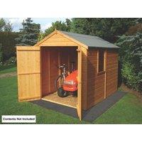 Shire Warwick 8' x 6' (Nominal) Apex Shiplap T&G Timber Shed (47122)