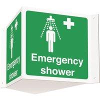 Essentials Emergency Shower Projecting Sign (3D) 200mm x 400mm (471YU)