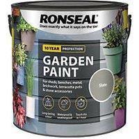 Ronseal 2.5Ltr Slate Matt Garden Paint (4723H)