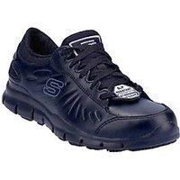 Skechers Eldred Size 3 Womens Black Non Safety Shoes (472JV)